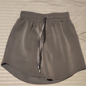 Men's Athletic Gray Shorts with Drawstring